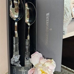 Waterford Crystal Serving Set with Silver Accents